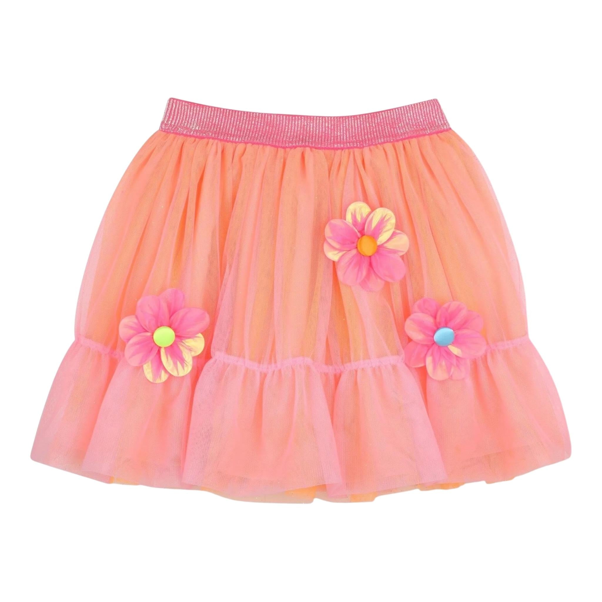 Billieblush Gonna Tinta Unita In Tulle con Applicazioni per Bambina U20862 ARANCIONE BillIEBLUSH 