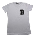 Brian Rush T-Shirt Crew Neck Solid Color With Print Blue For Boys