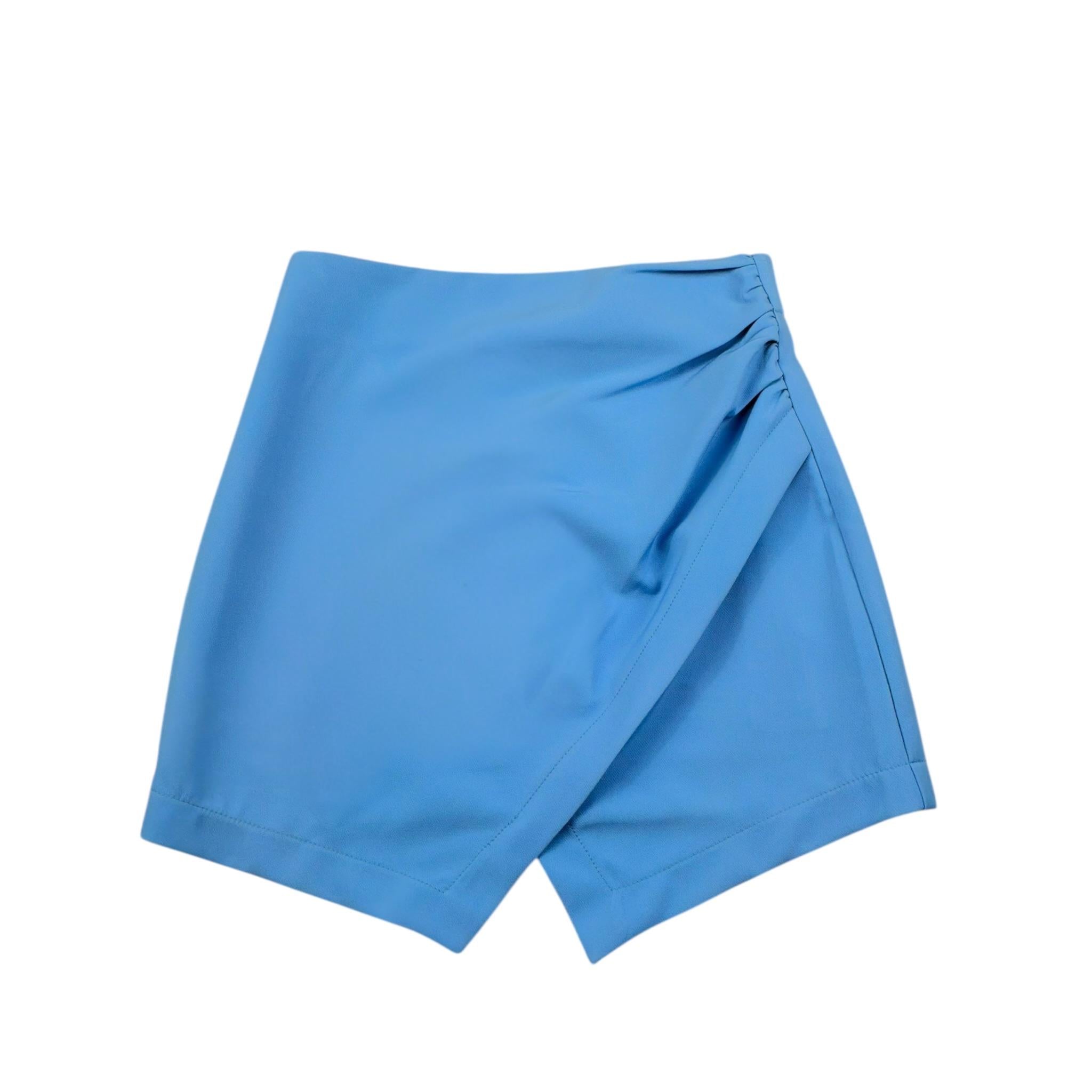 Y-Clu Gonna Tinta Unita con Elastico In Vita per Bambina Y19046 AZZURRO Y-CLU 