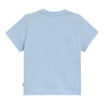 Boss T-Shirt Girocollo Tinta Unita con Logo per Neonato J52108 AZZURRO BOSS 