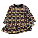 JOHN RICHMOND abito manica lunga fantasia logo Nero per Neonata RIA25085VE NERO JOHN RICHMOND 