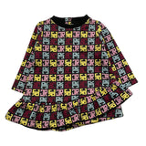 JOHN RICHMOND abito manica lunga fantasia logo Nero per Neonata RIA25085VE NERO JOHN RICHMOND 