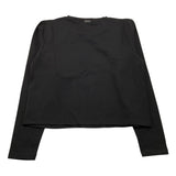 LIU JO shirt tinta unita girocollo con brillantini Nero per Bambina GF4185 NERO LIU JO 