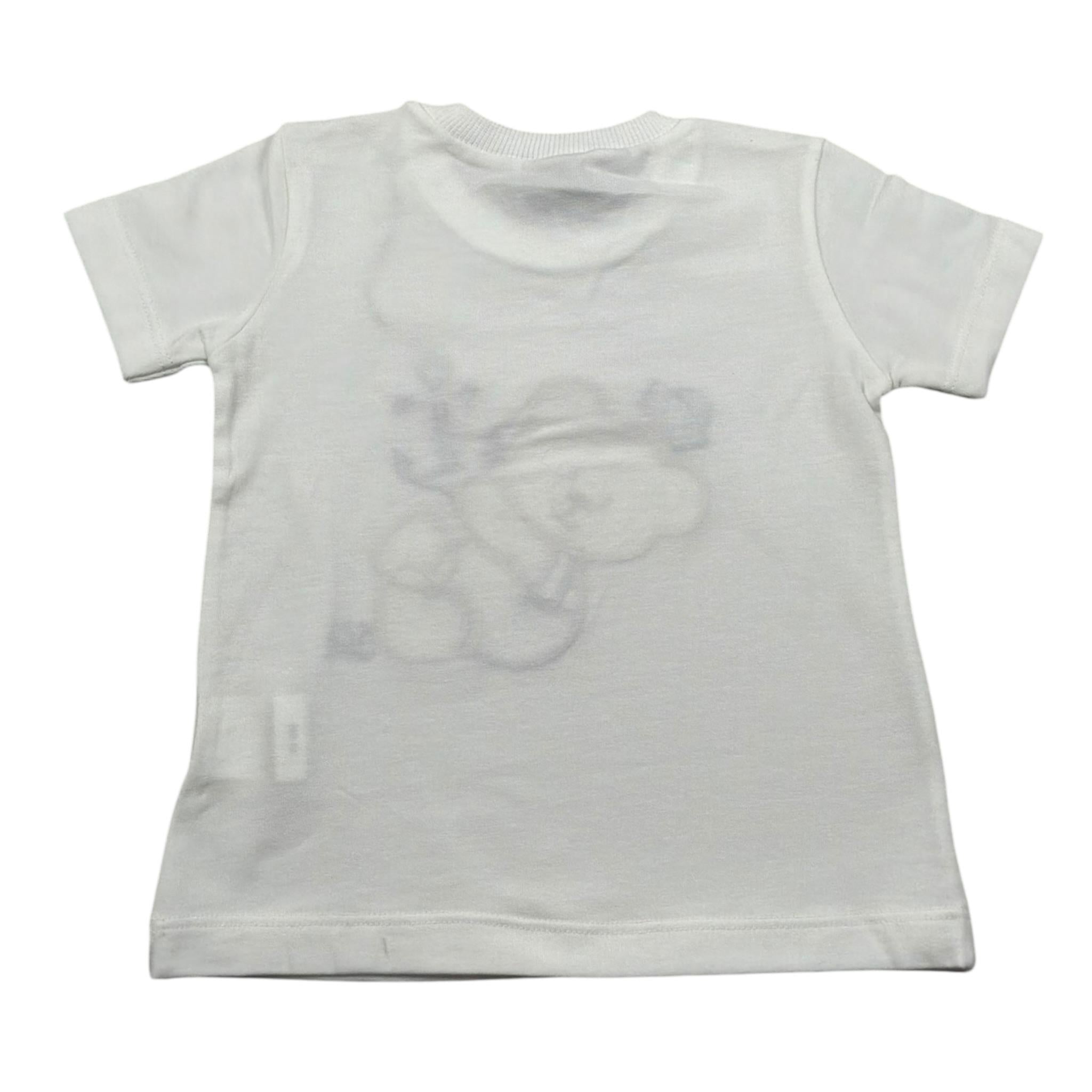 J.O. Milano T-Shirt Girocollo Tinta Unita con Stampa per Neonato 576B3 PANNA J.O. MILANO 