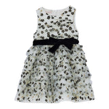 LIU JO abito giromanica tinta unita con tulle e fori Panna per Neonata KF4103XX PANNA LIU JO 