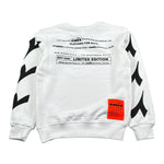Diadora Felpa Girocollo tinta unita con Stampa Bianco per Bambino 022313 BIANCO DIADORA 