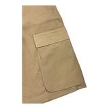 Aspesi Bermuda Cargo Model Solid Color With Elastic Waist Beige For Boys