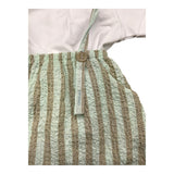Cucu' Lab Complete 2 Piece T-Shirt-Dungarees White/Green For Newborn