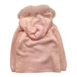 MARLU' cardigan tinta unita con cappuccio Rosa per Neonata IG1140 ROSA MARLU' 