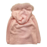 MARLU' cardigan tinta unita con cappuccio Rosa per Neonata IG1140 ROSA MARLU' 