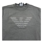 Emporio Armani Shirt Girocollo Tinta Unita con Logo per Bambino 6D4TJC VERDE EMPORIO ARMANI 