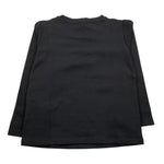 MISS BLUMARINE shirt girocollo tinta unita con stampa brillantinata Nero per Bambina IF4097 NERO MISS BLUMARINE 