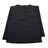 MISS BLUMARINE shirt girocollo tinta unita con stampa brillantinata Nero per Bambina IF4097 NERO MISS BLUMARINE 