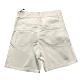 Brian Rush Bermuda Solid Color Adjustable Waist White For Boys