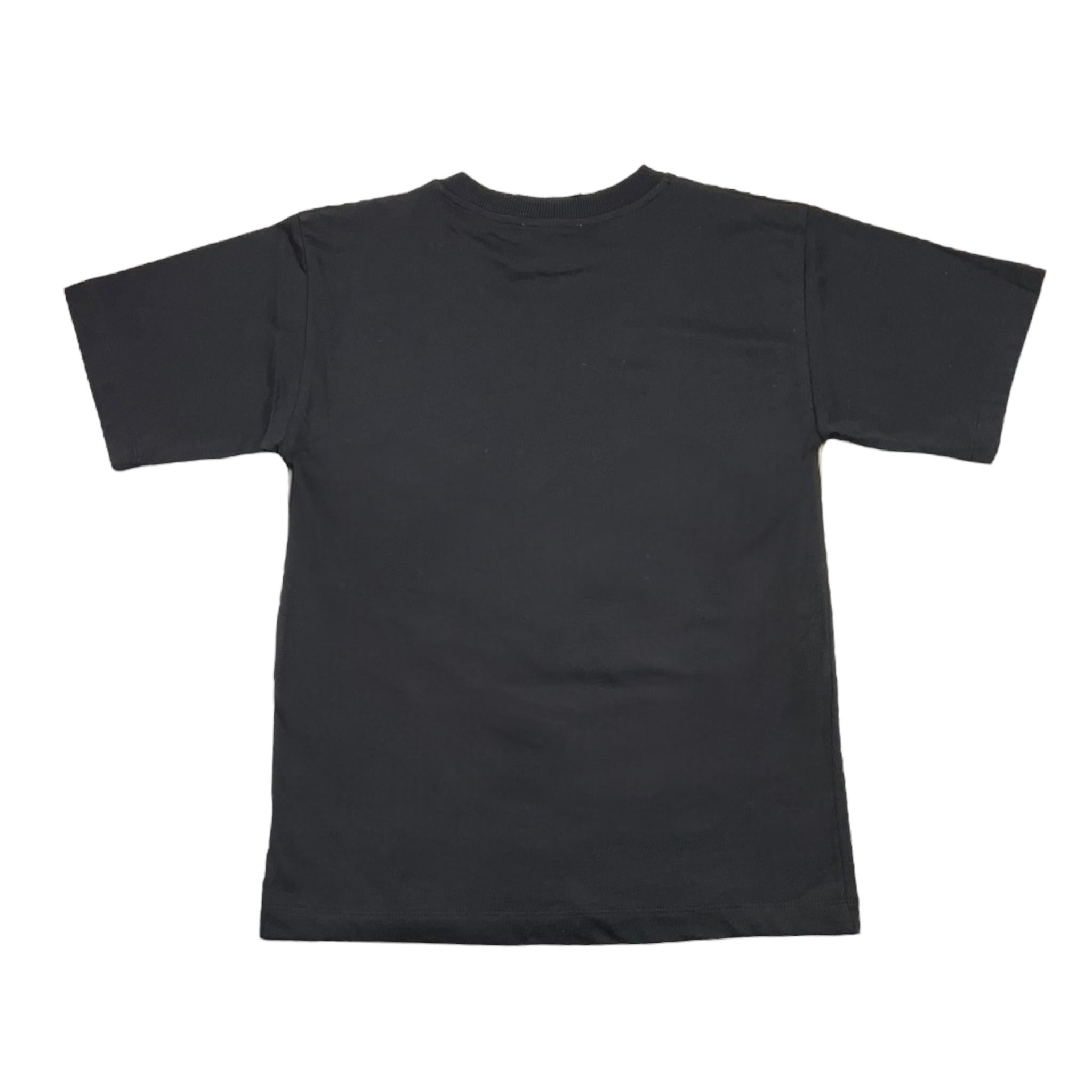 MOSCHINO t-shirt girocollo tinta unita con stampa Nero per Bambino HNM05G NERO MOSCHINO 