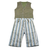 New Gereration Completo 2 Pezzi Gilet-Bermuda Verde per Bambino 51952 VERDE NEW GERERATION 
