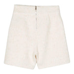 BALMAIN short tinta unita con bottoni in contrasto Panna per Bambina BT6B89 PANNA BALMAIN 
