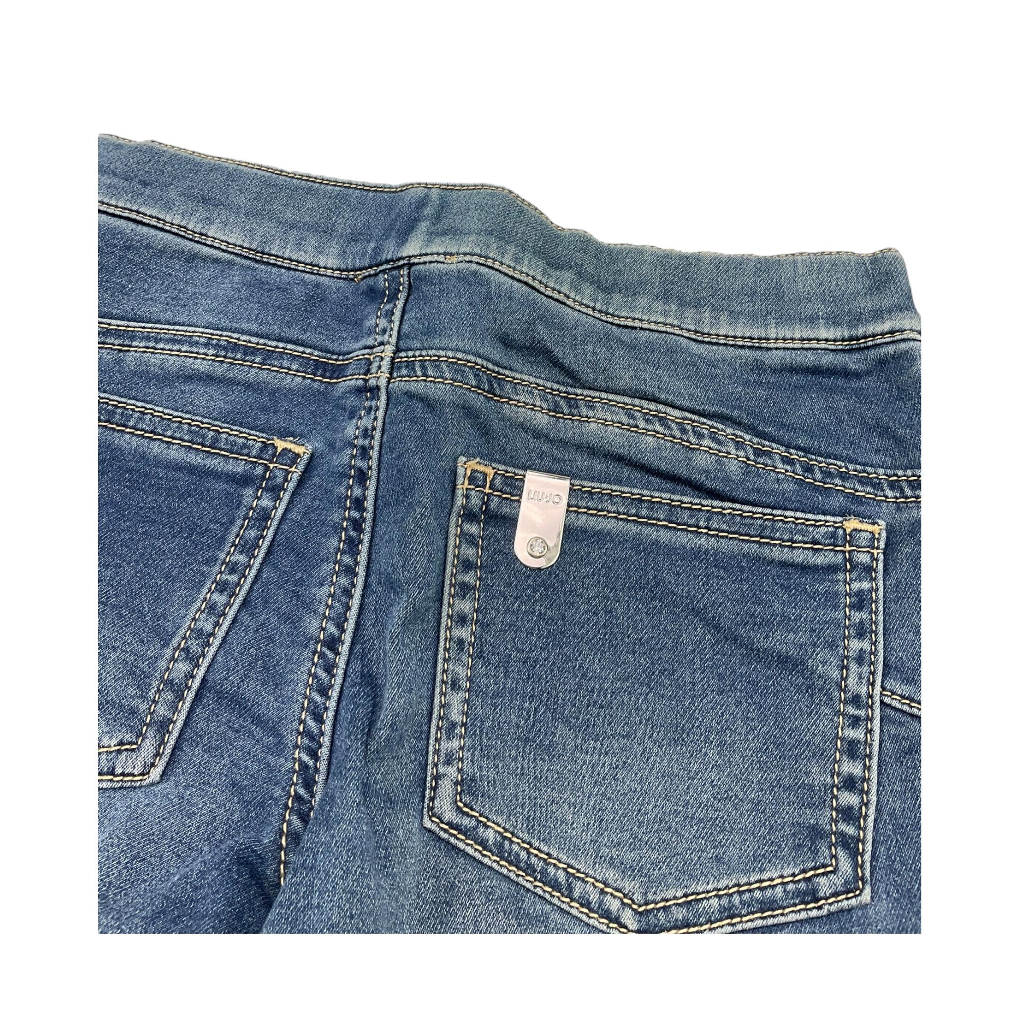 LIU JO jeans tinta unita con girovita regolabile Blu per Bambina GF3105MA BLU LIU JO 