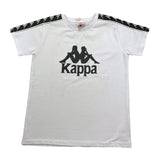 KAPPA t-shirt girocollo tinta unita con stampa Bianco per Bambino 3736M00058 BIANCO KAPPA 