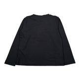 Mariuccia Shirt Girocollo tinta unita con Stampa Brillantinata Nero per Bambina MBFW23T209 NERO MARIUCCIA 