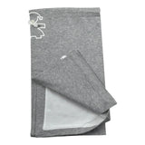 Le Bebe' Coperta Tinta Unita con Stampa per Neonata LBG1299 GRIGIO LE BEBE' 