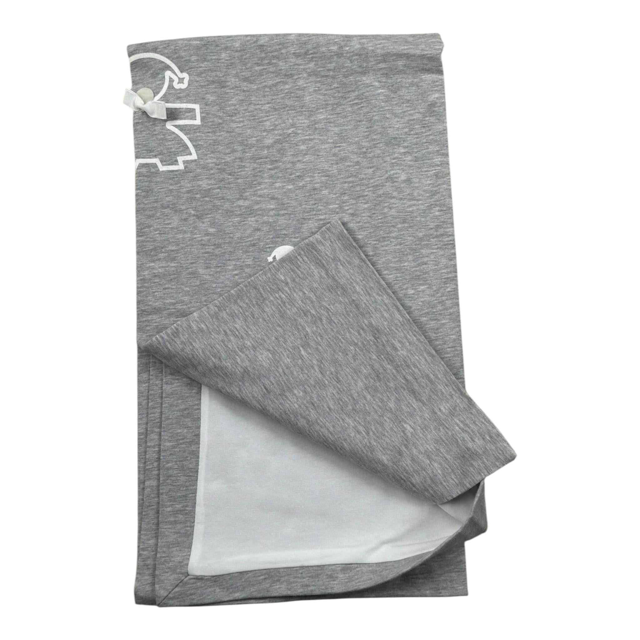 Le Bebe' Coperta Tinta Unita con Stampa per Neonata LBG1299 GRIGIO LE BEBE' 