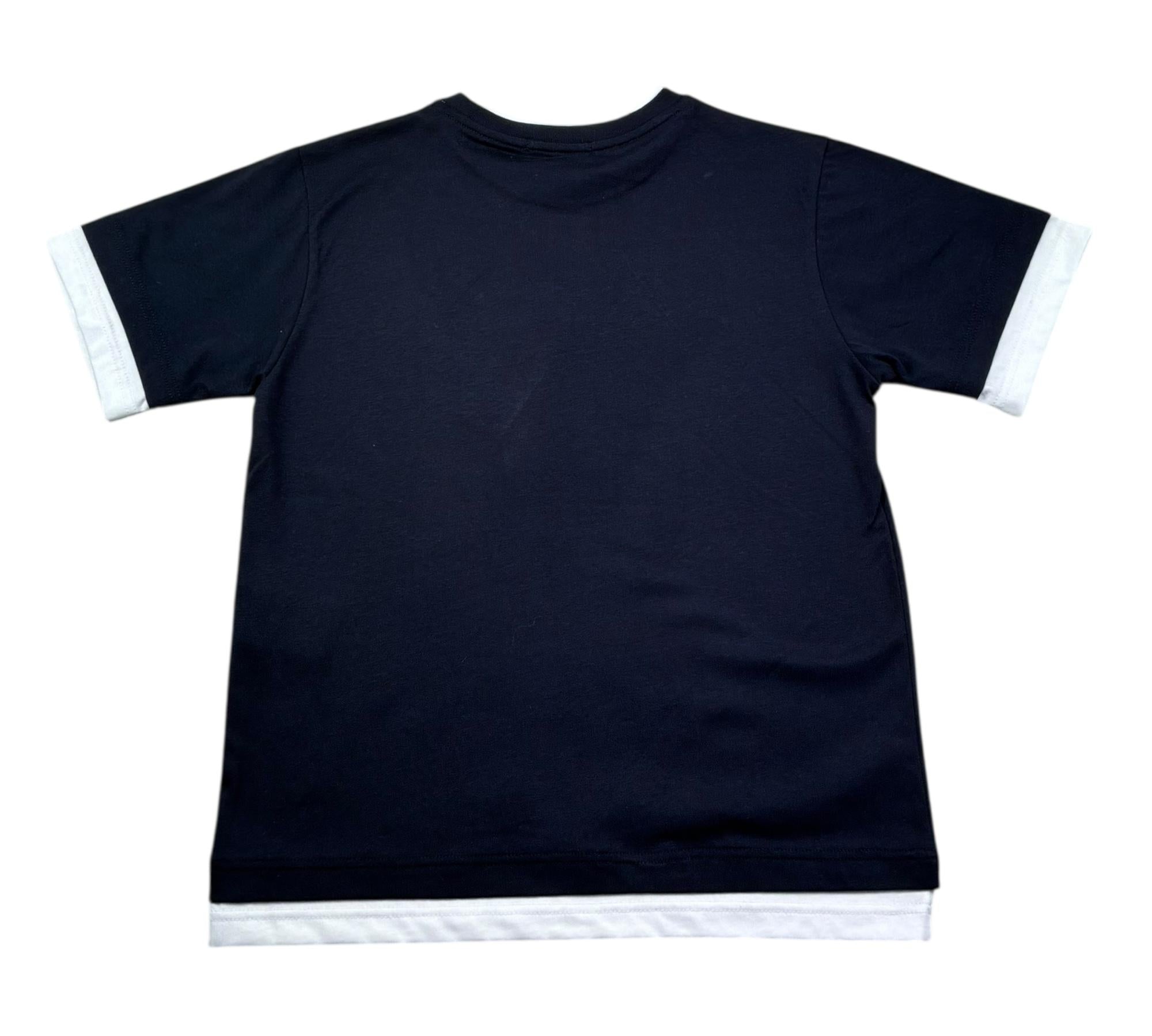 Paolo Pecora T-Shirt Girocollo Tinta Unita per Bambino PP4348 BLU PAOLO PECORA 