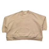 completo 2 pezzi felpa-pantalone tinta unita ZW4A30 BEIGE CAFFE' D'ORZO 