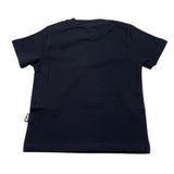Daniele Alessandrini Solid Color Crew Neck T-Shirt with Pocket Blue for Newborns