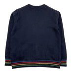 MANUEL RITZ cardigan tinta unita cn ricami alle maniche Blu per Bambino MR2228 BLU MANUEL RITZ 