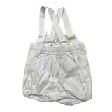 Paz Rodriguez Plain White Baby Overalls