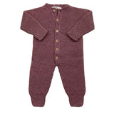 BABIDU tutina tinta unita con bottoni in filo Viola per Neonata 10683 VIOLA BABIDU 