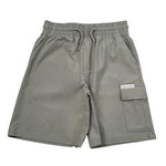 Calvin Klein Bermuda Tinta Unita con Elastico In Vita per Bambino IB0IB02512XX VERDE CALVIN KLEIN 
