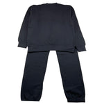 DIADORA completo 2 pezzi felpa-pantalone tuta tinta unita Nero per Bambino F4DIJBTP119 NERO DIADORA 