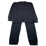 DIADORA completo 2 pezzi felpa-pantalone tuta tinta unita Nero per Bambino F4DIJBTP119 NERO DIADORA 