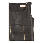 ELISABETTA FRANCHI abito giromanica tinta unita in ecopelle Nero per Bambina EFAB540 NERO ELISABETTA FRANCHI 