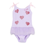 Saint Barth Costume Intero Tinta Unita per Neonata DANC000104 LILLA SAINT BARTH 