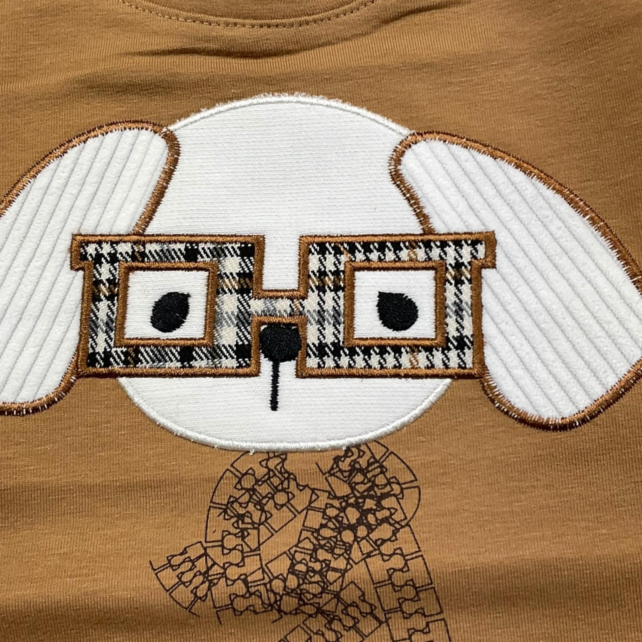 Y-CLU shirt girocollo tinta unita con stampa Cammello per Neonato BYN10751 CAMMELLO Y-CLU 