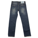Cianotic Jeans Solid Color With Adjustable Waistband Blue For Boys