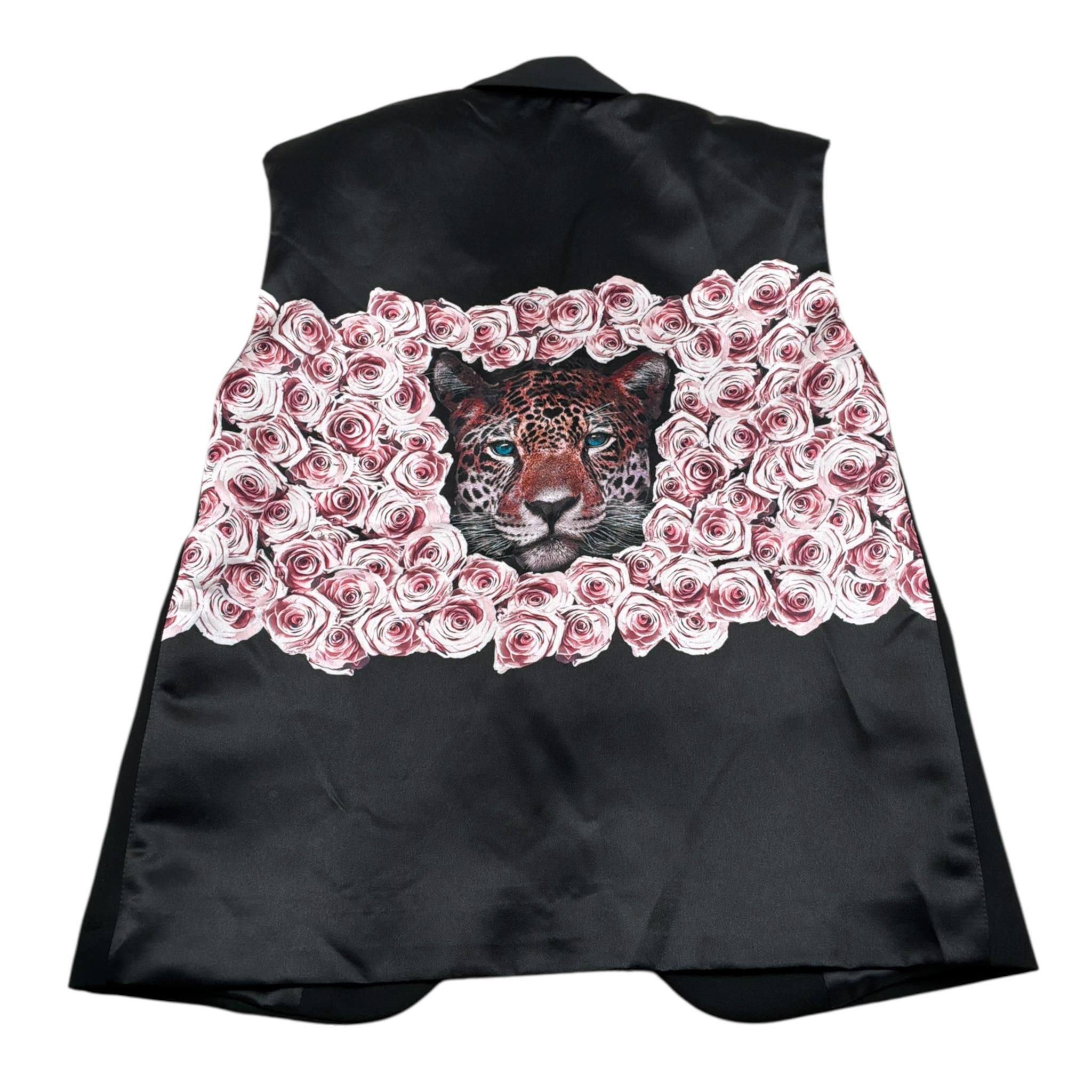 Nunzia Corinna Gilet tinta unita con Stampa In Contrasto Nero per Bambina NJ1416122 NERO NUNZIA CORINNA 