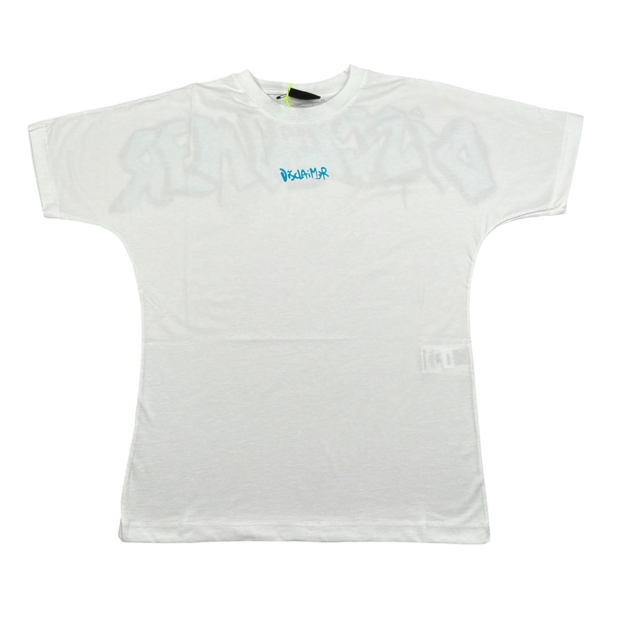 Disclaimer T-Shirt Girocollo Tinta Unita con Stampa per Bambino 25EDK58407 BIANCO DISCLAIMER 