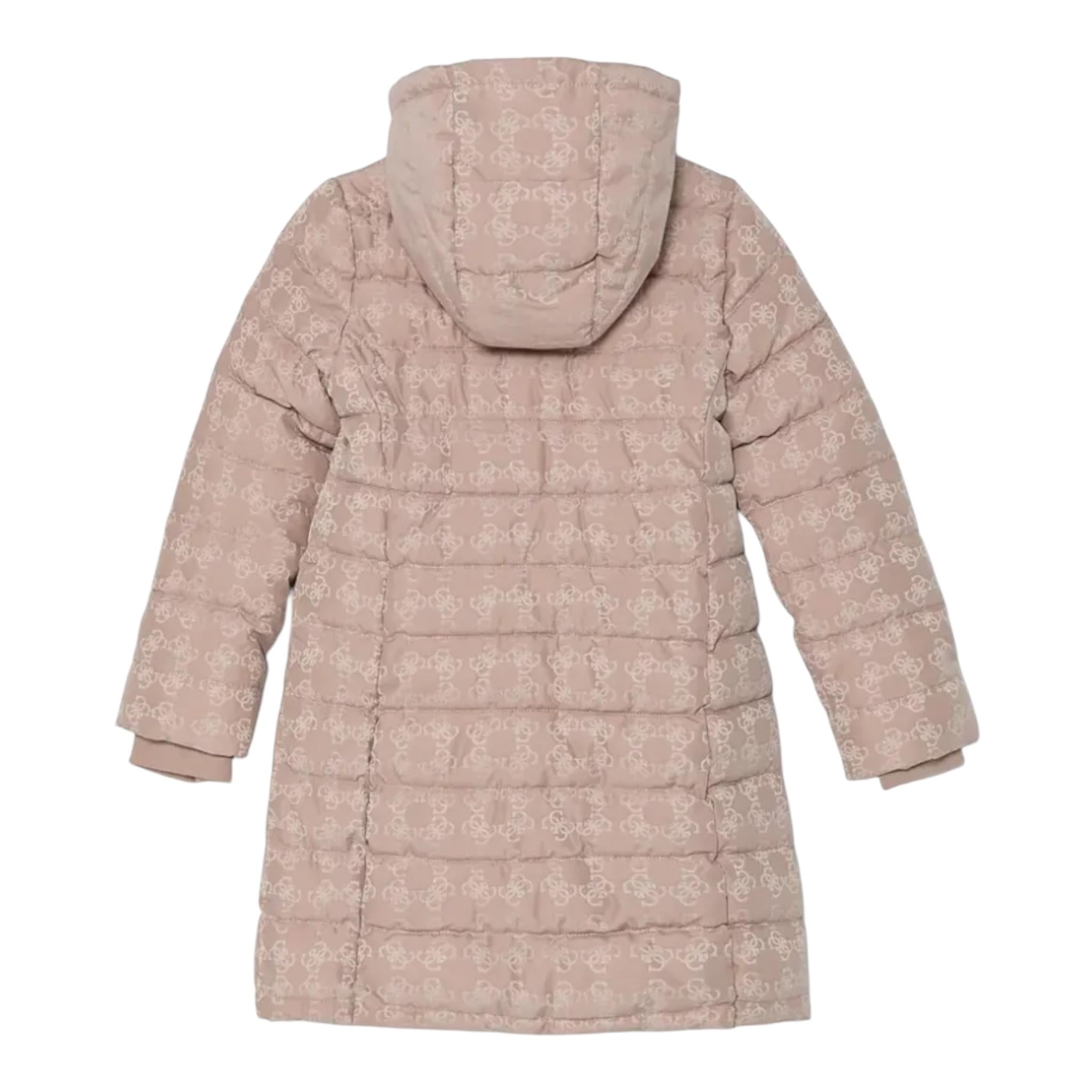 GUESS giubbino tinta unita modello lungo con cappello Rosa per Bambina J4BL25WGLW2 ROSA GUESS 