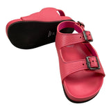 Gallucci Solid Color Sandals With Buckle Closure Pink For Girls