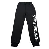 Sprayground Pantalone Tuta Tinta Unita con Stampa per Bambino SPY1031BLK NERO SPRAYGROUND 