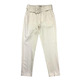 Twinset Plain Trousers With Cream Belt For Girls