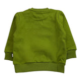 DANIELE ALESSANDRINI felpa girocollo tinta unita con stampa Verde per Bambino 1291F00063J VERDE DANIELE ALESSANDRINI 