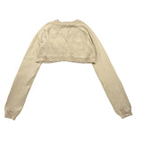 Twinset Solid Color Ivory Buttoned Shrug For Girls