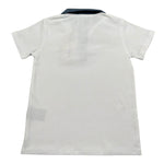 Trussardi Polo Mezza Manica Tinta Unita con Colletto In Contrasto per Bambino TBP26037PO BIANCO TRUSSARDI 