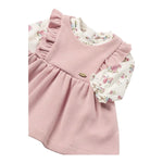 MAYORAL abito bicolore con fantasia fiori Bianco/rosa per Neonata 2880 BIANCO/ROSA MAYORAL 