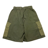 Aspesi Bermuda Shorts In Solid Color Tracksuit With Elastic Waist Green For Boys